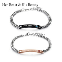 Load image into Gallery viewer, 1PC/1Pair Trendy Lovely Couple Bracelets Men&amp;Women Her King His Queen Romantic Crystal Crown Fashion Accessories Hand Jewelry