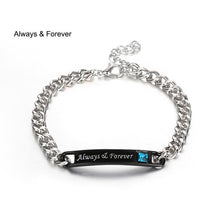 Load image into Gallery viewer, 1PC/1Pair Trendy Lovely Couple Bracelets Men&amp;Women Her King His Queen Romantic Crystal Crown Fashion Accessories Hand Jewelry