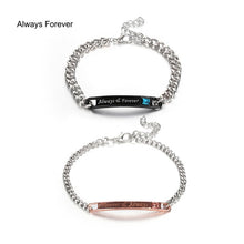 Load image into Gallery viewer, 1PC/1Pair Trendy Lovely Couple Bracelets Men&amp;Women Her King His Queen Romantic Crystal Crown Fashion Accessories Hand Jewelry