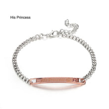 Load image into Gallery viewer, 1PC/1Pair Trendy Lovely Couple Bracelets Men&amp;Women Her King His Queen Romantic Crystal Crown Fashion Accessories Hand Jewelry