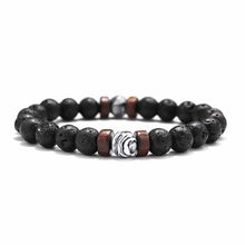 Load image into Gallery viewer, Fashion Lava Stone Bracelet Men Natural Moonstone Bead Chakra Bracelet Male Charm Diffuser Bracelets Heren Armband Jewelry Gift